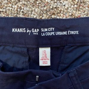 Gap slim fit navy Khakis